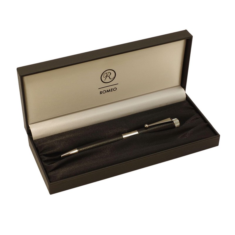No.3 Romeo Ballpoint Pen Genuine Leather (Nero)