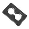 Rear Water Cup Holder Frame Cover Trim Carbon Fiber Look