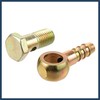 INFINAUTO 1 Set M12x1.5 Banjo Bolt Hose Barb Fitting with