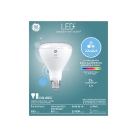 GE Lighting LED+ Color Changing 65W Replacement LED Indoor Floodlight BR30, 1-Pack
