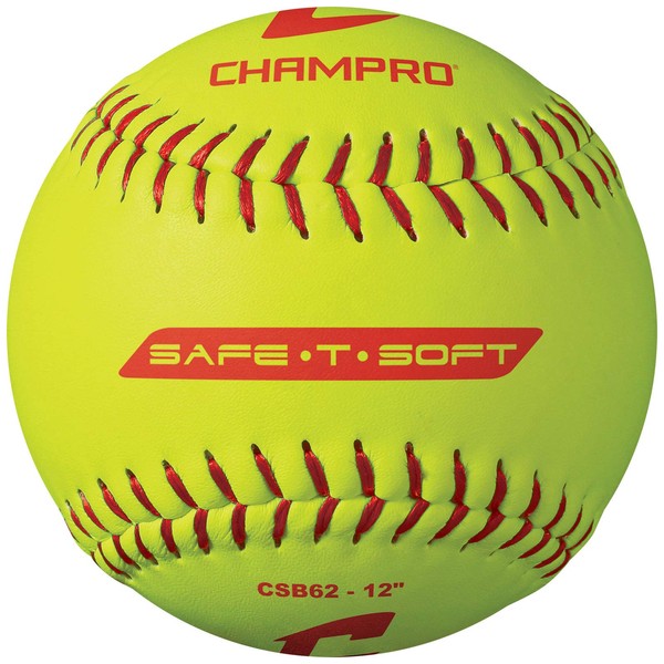 Champro Safe-T-Softball Cover (Optic Yellow, 12-Inch), Pack of 12