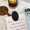 Aiviman Rose Oval Wax Seal Stickers, 50Pcs Black Self-Adhesive Envelope