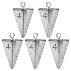 Fishing Weights Pyramid Sinkers Kit Bullet Fishing Weights Sinkers 1oz 2oz 3oz 4oz (4oz - 5pcs)