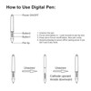 Battery Pen for Huion H420 H58L 680S K58 680TF H610PRO