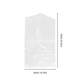 Tomaibaby 60pcs Proof Garment Bags Kids Garment Bag Garment Cover Clear Clothing Dust Cover Hanging Suit Dress Jacket Cover for Travel Home