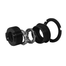 PRO+ Bottom Bracket Set 3/Piece Crank 1.37 x 24tpi 65mm Shell BLACK