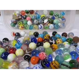Mega, Jabo &Marble King Marbles Gift Bag Of 25 Premium 5/8 Marbles A Instant Marble collection