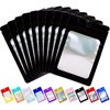 100 Pack Resealable Mylar Bags Small Ziplock Foil Packaging Bags