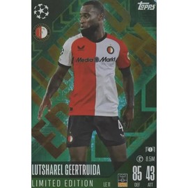 Match Attax 2024 2025 Lutsharel Geertruida Limited Edition Trading Card