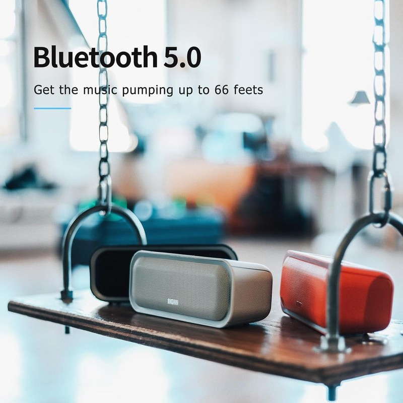 DOSS SoundBox Pro Bluetooth Speaker, 20W Stereo Sound, Active Extra