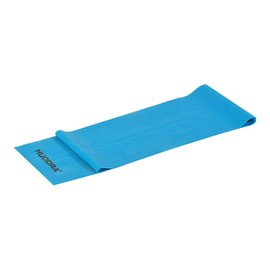 HUDORA Fitness Band, Blue, Heavy, Latex, 2.0 Metres Long, in Practical Box with Exercise Book for Training, Physiotherapy