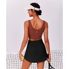 PINSPARK Golf Skirts for Women Elastic Waist Tennis Skirt Lightweight