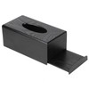 Black Wooden Tissue Box Napkin Case Elegant Style Tissue Holder