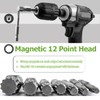 Bestgle 7 Pcs Triple Square Spline Bit Set, 1/4" Hex