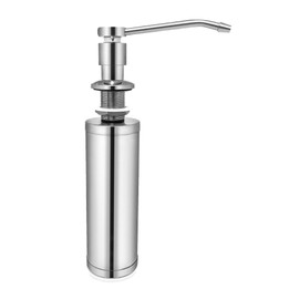 QWORK® Liquid Dispenser Kitchen Sink, Soap Dispenser for Kitchen Sink with 11 oz Soap Bottle, 304 Stainless Steel