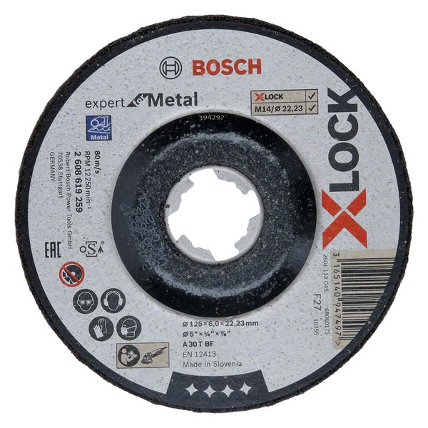 Bosch Professional 2608619259 Cranked Cutting Disc Expert (for Metal, X-Lock,