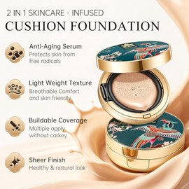 Catkin Cream Base Cojín Aire Cobertura Completa Corrector Hidratante Maquillaje Natural Recambio Gratis Color Marfil Beige Onzas