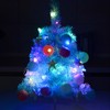 Mini Macaron Blue Christmas Tree Tabletop Xmas Tree with LED