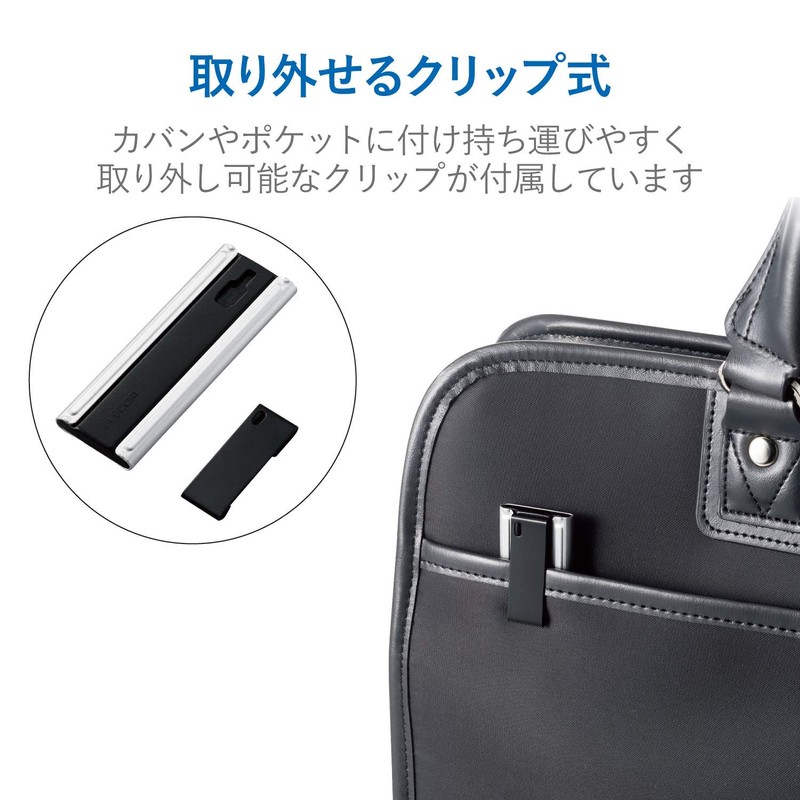 Elecom CMC-SIMC02SV SIM Card Case, Memory Clip, Aluminum Type, Slide