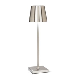 Abbott Collection Silver Classic Shade LED Table Light/Lamp - 15"H - 27-TRILITE-130-SIL