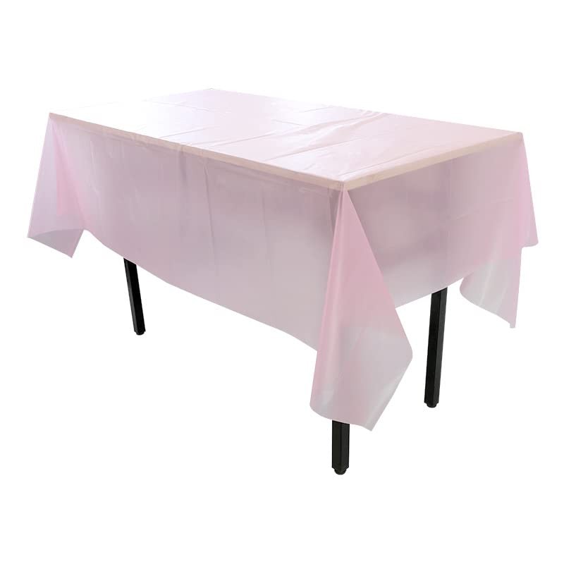 aoozleny Premium Disposable Plastic Tablecloth (54 x 72 inches), Decorative