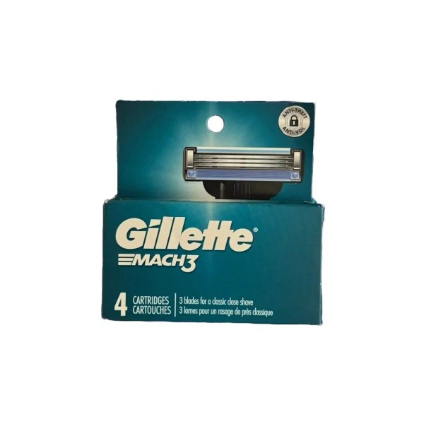 For Gillette Gillette Mach3 Men's Razor Blade Refill Cartridges -