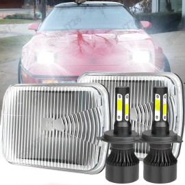 Unbranded 5x7" 7x6 LED Headlights H4 Projector Hi/Lo beam FOR Chevy K10 K20 C10 C20
