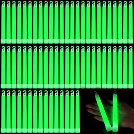 Sotiff 144 Pcs Bright 6 Inch Large Glow Sticks Bulk Emergency Glow in The Dark Sticks with 12 Hour Duration for Camping Hiking Outdoor Parties Activities Survival Storms (Green)