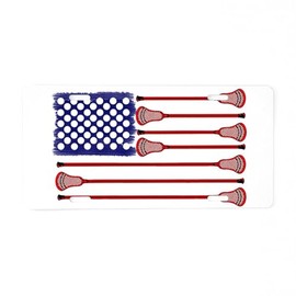 CafePress Lacrosse Americasgame Aluminum License Plate, Front License Plate, Vanity Tag