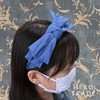 Hiro World Trade Ribbon Headband Denim Collar Headband for Kids