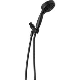 Delta Faucet 5-Setting Handheld Shower Head, Black Shower Head with Hose, Showerheads & Handheld Showers, Handheld Shower Heads, Detachable Shower Head, Hand Shower 1.75 GPM, Matte Black 75511BL