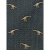 [COLORATA] Carolata Dinosaur Ancient Biological Pattern Necktie (100% Silk /