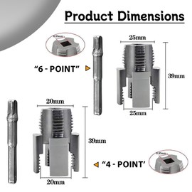 LUMOMM Internal External Thread Cutter Set 20 and 25 mm, Water Pipe Thread Cutter with Pipe Threader, Pipe Threader Kit for PVC PPR Pipes, Manual Thread Tap, Reusable