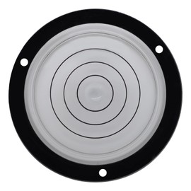 JYK 80x12mm Large Bubble Spirit Level with Screws Mounted,Domed Shape Multi-Directional Round Bubble Spirit Levels Measuring Tools