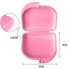 Doyeemei 1 x Dental Orthodontic Retainer Box Mouth Tray Pink
