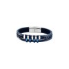 LOTUS STYLE Bracelet Homme Cuir & Acier LS1838-2/2, Stainless Steel,