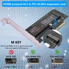 PCI-E Expansion M.2 Adapter, M.2 NVMe SSD (M Key) to