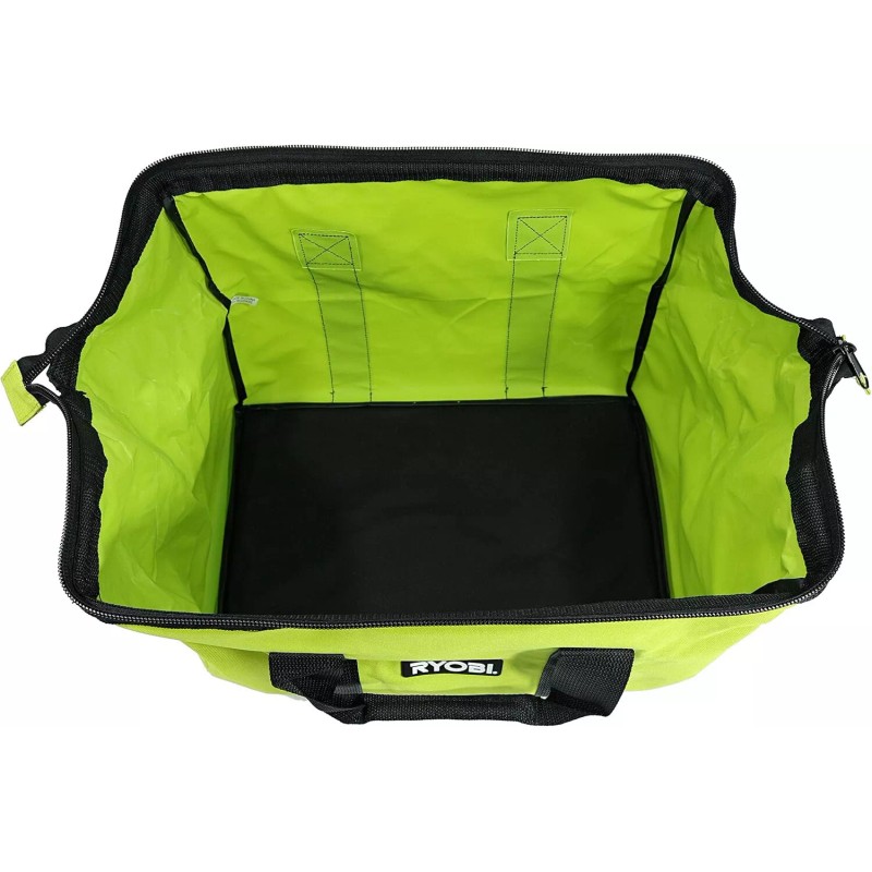 RYOBI Contractor Canvas Tool Bag Large Green Black Soft Side