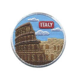 Italy - Roman Colosseum - Rome Italian Travel 2" Iron On Embroidered Patch