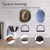 RdjEokf 4 PCS Cowboy Hat Rack, Metal Wall Mounted Baseball