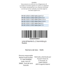 Compatible Replacement Lenses for Oakley Jawbreaker OO9290, Photochromic