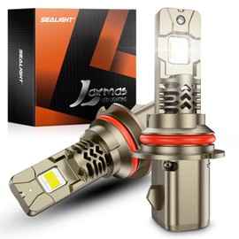 SEALIGHT 9004 LED Bulb,HB1 Fog Lights Bulb, 9004 Light Bulbs Fanless In Line Car Fog Bulb Plug and Play, Pack of 2