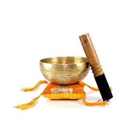 5" Superb B Crown Chakra Old Tibetan Singing Bowl, Meditation bowls,Hand beaten singing bowl, Handmade bowl from Nepal,Singing bowls.