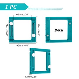 AHANDMAKER Adjustable Plastic Tassel Maker, Square Teal Tassel DIY Tool Hand-made Tassel Tool for Handmade Lovers (Makes 3 Sizes, 3-5 cm Tassels)