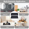 2 Pcs Bathroom Tray Small Tray Vanity Tray Black Tray