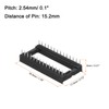 sourcing map 20Pcs DIP IC Chip Socket Adapter, 2.54mm Pitch