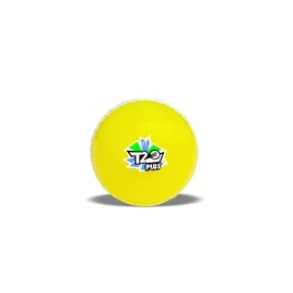 jaspo Synthetic Rubber T-20 Plus Practice Cricket Ball Wind Balls 125-130 GMS for - Indoor Outdoor Street Beach Cricket Yellow