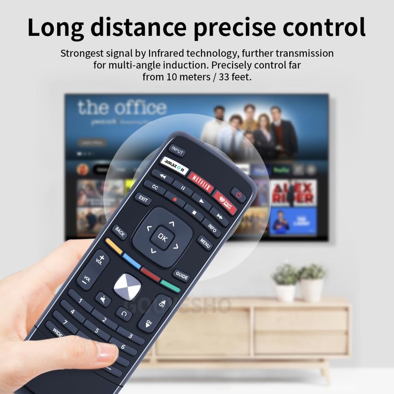 XRT112 Remote Control for Vizio Smart TV E500i-B1 E500i-B0 E550i-A0E