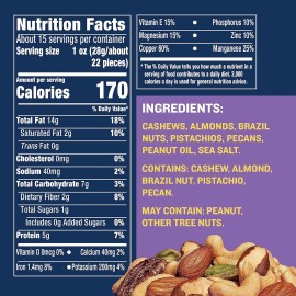 Planter's Planters Mixed Nuts, Lightly Salted Deluxe Mixed Nuts, 15.25 Ounce, 2 Pack