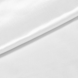 Fynite Charmeuse Satin Fabric | 10 Yards | 44" Wide | Soft & Shiny Cloth Fabric, Silky Satin for Bridal Wedding Dress, Fashion Crafts, Costumes, Decorations, Sewing, Draping - White